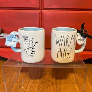 NEW Disney Rae Dunn Olaf Warm Hugs Frozen coffee mug NWT
